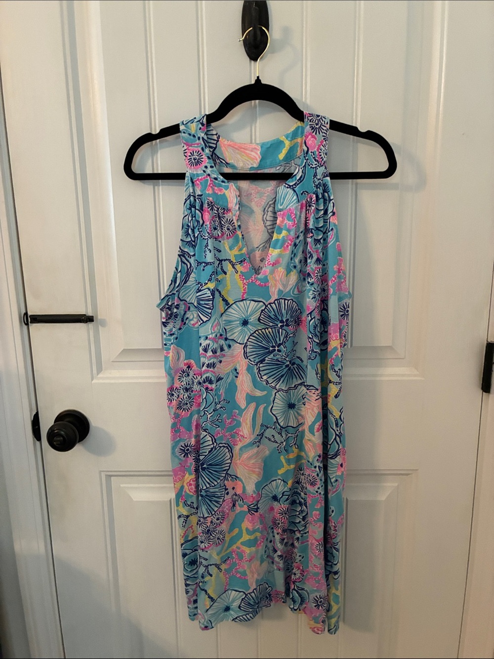 Lilly Pulitzer Floral Light Blue Dress